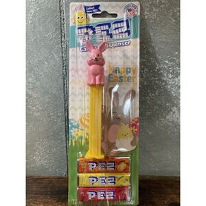 Pez Easter Bunny Dispenser With Three Packs Of Refill Candy
